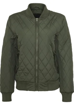 Zdjęcie produktu dla Urban Classics Ladies - DIAMANT BOMBER Steppjacke oliv - XS