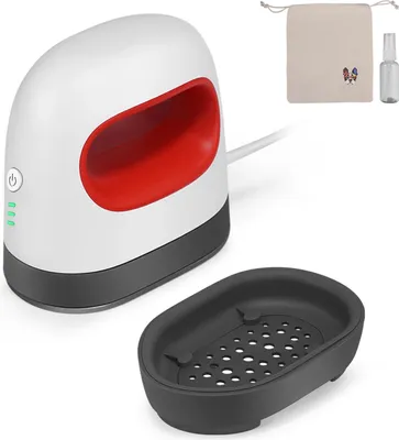 Obrázok produktu pre Prenosný mini tepelný lis 150 W, na tričká, topánky, klobúky, tašky a malé projekty HTV, červený