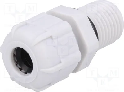 Produktbild von 5x Kabelverschraubung mit verlängertem Gewinde grau BM4007L n PG7 IP68