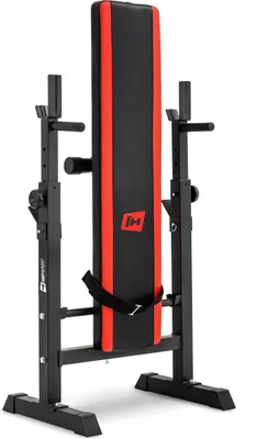 Produktbild von Hop-Sport Hantelbank Kraftstation HS-1080 mit 39 KG Hantelset Langhantel Gewichte 4x5 kg; 4x2,5 kg