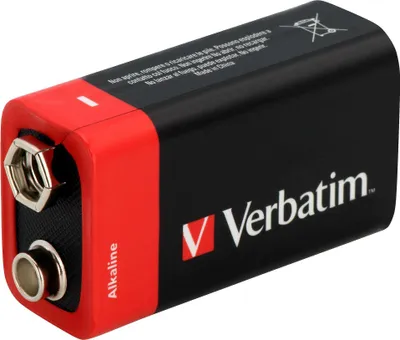 Image de Verbatim Pile alcaline 9V bloc 6 LR 61 49924