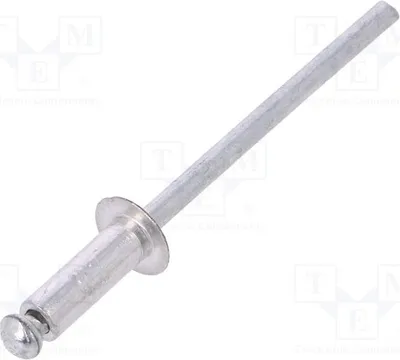 Obrázok produktu pre 1x Nity, priemer: 3,2 mm, materiál: hliník, 50 kusov. 70330 Nity, dĺžka: 9,6 mm