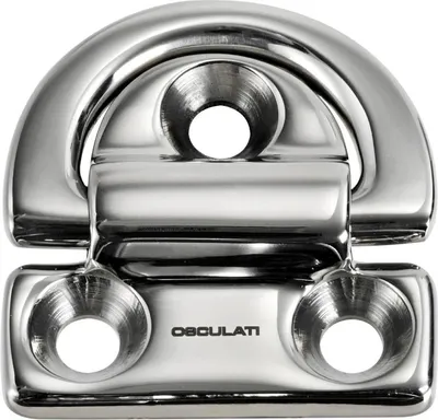 Zdjęcie produktu dla Składane oczko podkładki 46x46 mm 6 mm zrywające kg 2200 Osculati 39.870.01