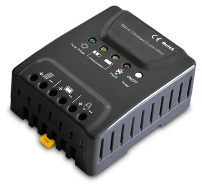 Obrázek produktu pro Solární regulátor PWM GETI GSR020  12-24V/20A