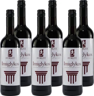 Produktbild von Mirios Imiglykos Rotwein -lieblich- (6 x 0,75L)