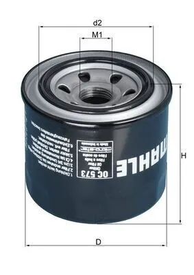 Produktbild von Mahle Original Ölfilter Oc 573