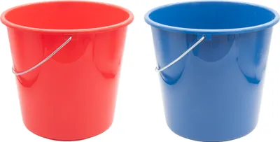 Produktbild von 2x Eimer 10 Liter Putzeimer Haushaltseimer Wassereimer Kunststoffeimer Universal 10