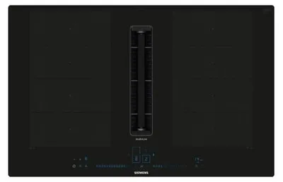 Image de Siemens iQ700 EX807NX68E, Noir, Intégré, 80 cm, Table de cuisson à induction, vitrocéramique, 4 zone(s)