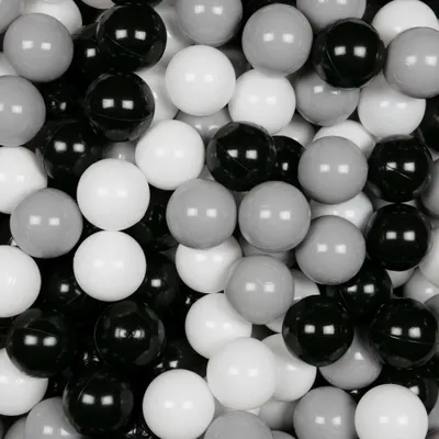 Immagine prodotto di Palline per biliardo 7cm 300 pezzi - bianco, nero, grigio