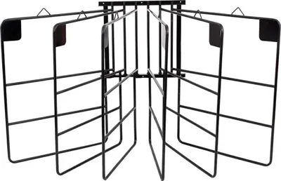 Immagine prodotto di mensola a soffitto in acciaio 56 cm nero 6 soffitti