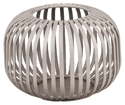 Produktbild von Windlicht Wili Stäbe in Kugelform H. 10cm grau aus Metall Formano