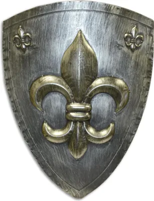 Produktbild von Wandschild Ritter Fleur de Lis – Rost Replikat Retro Design Dekoration