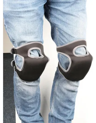 Produktbild von Komfort Knieschoner 2er-Set schwarz/grau Kniepolster Knieschutz Schutzkleidung