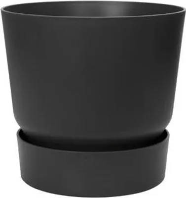 Produktbild von Greenville Pflanztopf Schwarz Ø30 x H28 Blumentopf 28cm Übertopf Pflanzgefäß