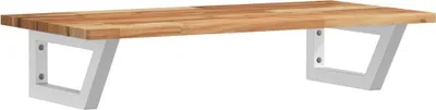 Immagine prodotto di vidaXL Mensola per lavabo a parete in acciaio e legno d'acacia