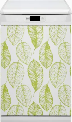 Produktbild von Geschirrspüle Magnet für Spülmaschine Magnetmatte Küche Magnete  Dekorative 45x80 cm  - Grüne Blätter