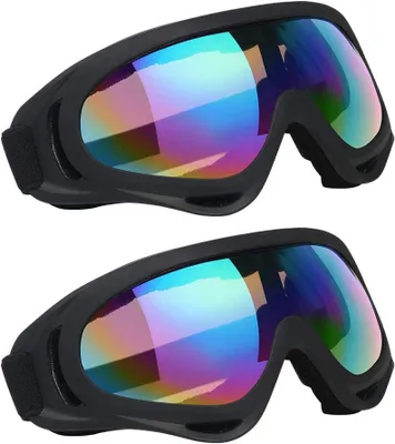 Productafbeelding van Skibril uniseks - UV-bescherming - helmcompatibel - anti-condens - snowboard en motorcross