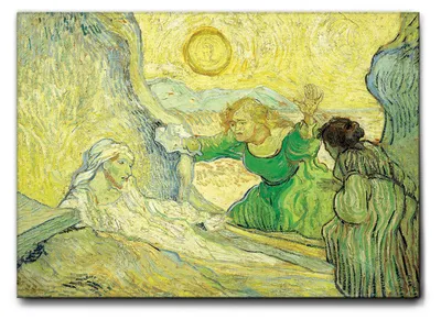 Immagine prodotto di Vincent Van Gogh - La resurrezione di Lazzaro - 100L x 70l cm - Quadro Tela Canvas Telaio Standard