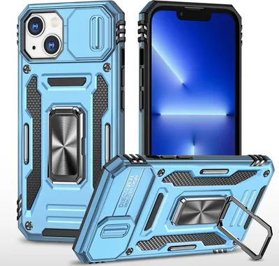 Produktbild von König Design Hülle kompatibel mit Apple iPhone 15 Kunststoff Soft Handyhülle - Handy Case Hellblau