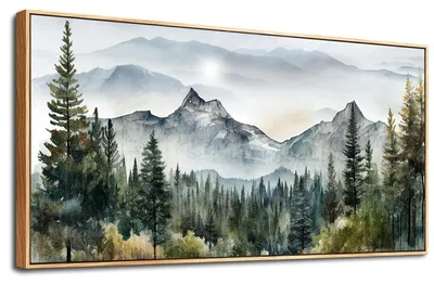 Image de Tableau moderne encadré, dimensions 50x100 cm, idéal pour la décoration murale
