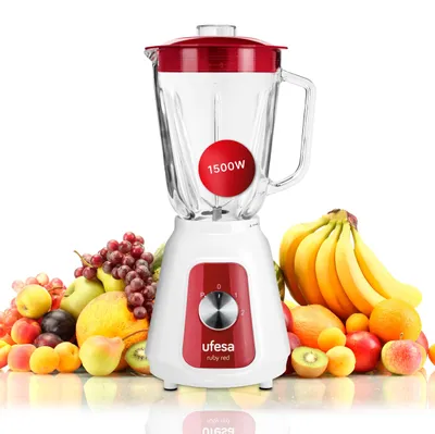 Immagine prodotto di Frullatore da tavolo Ufesa Ruby Red 1500 W, contenitore in vetro da 1,5 l