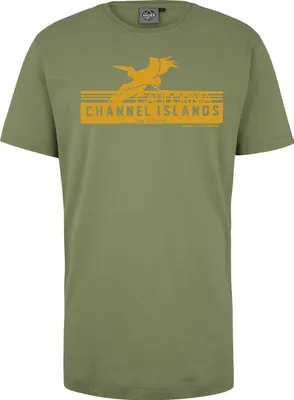 Produktbild von Übergrößen T-Shirt Channel Island orange AHORN SPORTSWEAR moss green 5XL