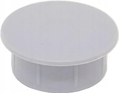 Produktbild von LogistSystem 10x Abdeckstopfen 10mm - Grau - Kunststoff Lochstopfen PE - Blindstopfen Abdeckkappen Endkappen Verschlusskappen - für Bohrlöcher Plattenlochstopfen