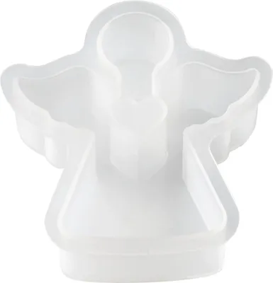 Produktbild von Hobbyfun Silikon-Gießform Engel mit Herz Klein oder Groß