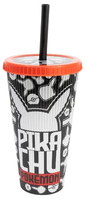 Pokémon Reisebecher 790 ml BPA-frei mit Deckel & Strohhalm