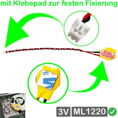 Produktbild von ML1220 CMOS Batterie wiederaufladbar stecker 4 x 3,5mm für Acer Aspire Notebook
