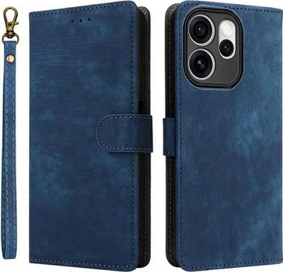 Produktbild von OPPO Reno15 Pro Hülle - Coverup Klapphülle mit Schlüsselband - Blau