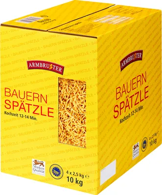 Produktbild von Bauernspätzle Original von Armbruster im Karton Inhalt 10000g