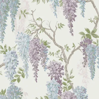 Produktbild von Vliestapete 113356 Laura Ashley Wisteria Garden Blau Lila