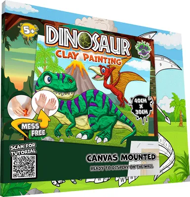 Produktbild von Zestaw do wyklejania plasteliną Dinozaury Panta Plast