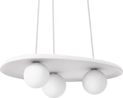 Zdjęcie produktu dla OSRAM Decor Plaster Nest dekoracyjna lampa wisząca z gipsu, 3-płomienna, z trzonkiem G9, IP20, biała