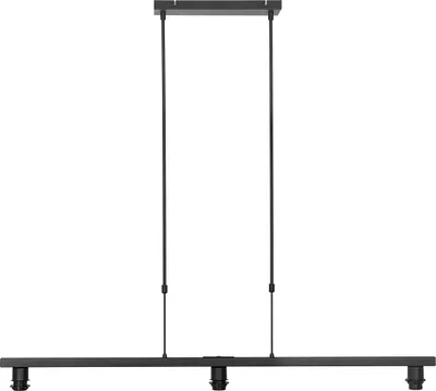 Produktbild von Steinhauer Pendelleuchte Stang 3-flammig Schwarz Matt 120x10cm