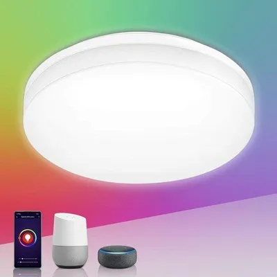 Obrázek produktu pro LED koupelnová lampa 1250 lm, Ø 22 cm, RGB, stmívatelná, 2700–6500 K, IP54, s podporou WiFi