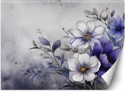 Produktbild von Vlies fototapete Blumen Natur Lila 250x175 cm Feeby Lila inkl. Kleber einfache Montage