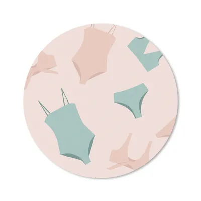 Produktbild von MuchoWow® Mauspad Mousepad Bikini - Badeanzug - Sommer - Pastell 30x30 cm - Mousepads - Maus Mat - Pad - Mausunterlage - Tischunterlage - Schreibtischmatten