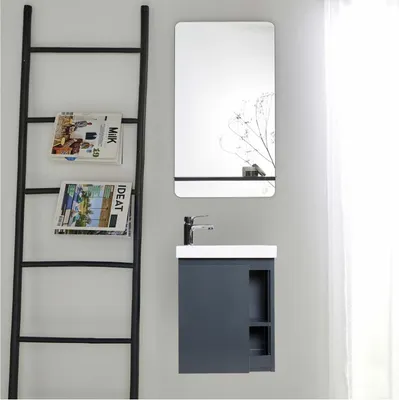 Produktbild von HAMPTON Handwaschbecken-Set mit Chromarmatur und Spiegel