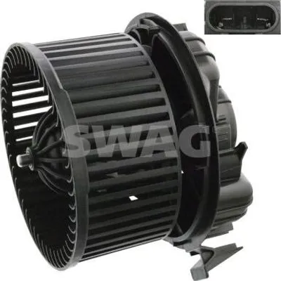 Produktbild von SWAG 60 10 6364 Gebläsemotor Innenraumgebläse für RENAULT Clio III Schrägheck (BR0/1, CR0/1) für DACIA DUSTER für NISSAN MICRA III (K12)