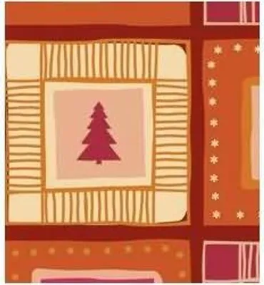 Produktbild von Transparentpapier 115 g/qm A4 VE=25 Blatt Winterzauber orange/rot Motiv 1
