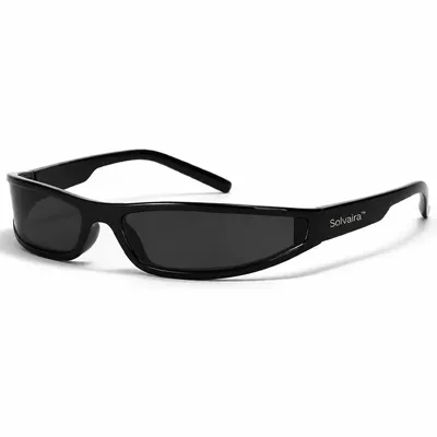 Produktbild von Solvaira™ Trendig Sonnenbrille Schwarz, UV400 Schutz, stylische Sommerbrille für Damen & Herren