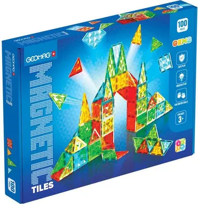 Produktbild von Geomag Gems 100 Magnetplättchen