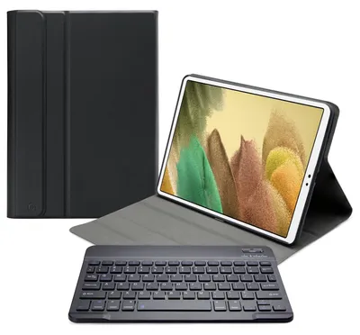 Image de Étui clavier Bluetooth détachable pour Samsung Galaxy Tab A7 Lite 8.7, noir, avec clavier QWERTY