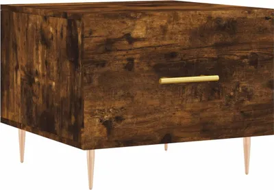 Produktbild von vidaXL Couchtisch Räuchereiche 50x50x40 cm Holzwerkstoff