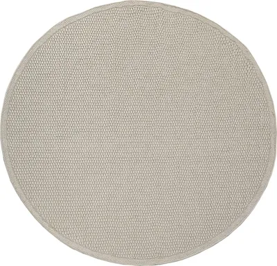 Produktbild von Outdoor Teppich Natur Balkon, Terrasse schmutzabweisend Beige Rund 160D | 100% Polypropylen, Rücken aus Polypropylen | pflegeleicht