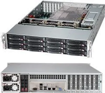 Obrázok produktu pre Supermicro CSE-826BAC12-R1K23LPB, Skriňa, Server, Čierna, ATX, EATX, 2U, Zlyhanie ventilátora, HDD, Sieť, Výkon