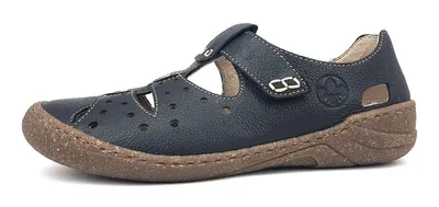 Produktbild von Rieker Harar Damenschuhe Halbschuhe Slipper Slipper Blau Freizeit, Schuhgröße:38 EU