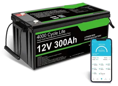Obrázek produktu pro LiFePO4 baterie - 12V - Lithium-iontová baterie - Baterie pro karavany - Baterie do lodí - Kapacita 300 Ah - Více než 4000 cyklů nabíjení
